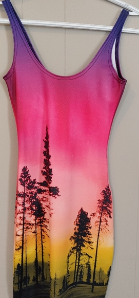 Blackmilk Aurora Skye Orange Dress - Picture 2 of 3
